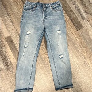 Distressed Light Blue Jeans